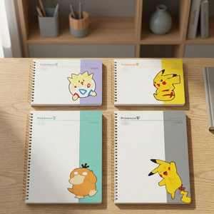 Cuaderno Espiral Pokemoned PP, Juego de 4 Piezas, Personajes Lindos Kawaii, Papelería Infantil, Regalo, Útiles Escolares, Pikaed, Sellado Coreano, Venta al por Mayor - Product Image 3