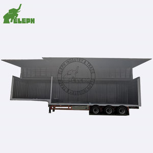 <span class=keywords><strong>Semi</strong></span>-remorque fourgon hydraulique à ailes de <span class=keywords><strong>12</strong></span> mètres de long, tri-essieux, pour camion - Product Image 5