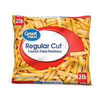 Sachet en plastique thermoscellé de casse-croûte de vide de Offre Spéciale pour les aliments surgelés sacs en plastique scellés par 3 côtés de sac de frites pour l'empaquetage