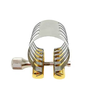 High-end sassofono morsetto bocchino Soprano tenore sassofono morsetto anello di ferro scatola in acciaio inox forato cerchio Premium robusto - Product Image 3