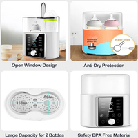 Produits pour bébés Appareils à panneau intelligent Écran d'affichage à LED Chauffe-biberon électrique avancé pour bébé pour le lait maternel
