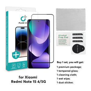 Protector de Pantalla Completo de Vidrio Templado 9H con Pegamento en Bordes 3D para Redmi <span class=keywords><strong>Note</strong></span> 15 4/5G - Product Image 6