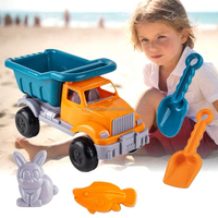 Jouets d'extérieur Jeux de plage Jouets de plage d'été en plastique Ensemble de pelle Camion de plage Jouets de sable Ensemble pour enfants