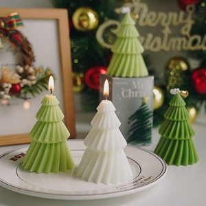 Nouvelles bougies de Noël décoratives en forme d'arbre à trois étages, parfumées, avec boîte cadeau individuelle pour <span class=keywords><strong>la</strong></span> décoration des bars - Product Image 2