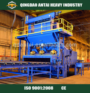 Machine de sablage à rouleaux entraînée par moteur PLC série ATHI Q69 pour prétraitement de tôles <span class=keywords><strong>et</strong></span> poutres en H, certifiée CE ISO - Product Image 6
