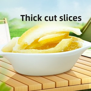 Tranches <span class=keywords><strong>de</strong></span> peau <span class=keywords><strong>de</strong></span> pomelo séchées sucrées - Carton <span class=keywords><strong>de</strong></span> 10 kg - Snack <span class=keywords><strong>de</strong></span> fruits secs et croustillants pour la pâtisserie et les garnitures <span class=keywords><strong>de</strong></span> desserts - Marque Zhenhaoqia - Product Image 2