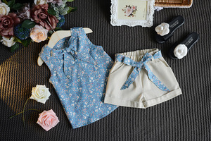 Meilleurs sites Web de vente en gros Childs <span class=keywords><strong>T</strong></span>-shirts sans manches unis bon marché et pantalons de couleur pure - Product Image 3