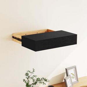 Estante <span class=keywords><strong>Flotante</strong></span> de Madera Moderno Personalizado <span class=keywords><strong>con</strong></span> Compartimento <span class=keywords><strong>Oculto</strong></span> y Cajón, para Montaje en Pared, Ecológico y Ahorra Espacio - Product Image 1