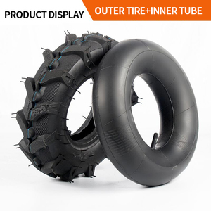 Original 4.00-8/3.50-6 pneu de roue de barre Power Tiller pneus solides pour Mini Tiller Agriculture - Product Image 5