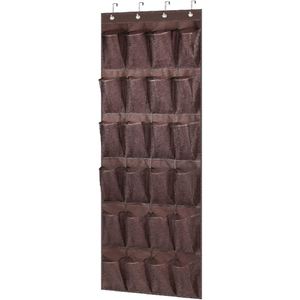 Basics 20-Pocket Foldable Over-the-Door Hanging <b>Large</b>-Size Shoe Organizer Storage Bag for Shoes and Sundries (<b>Wardrobe</b> Use) - Product Image 5