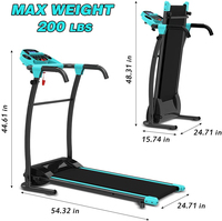 Tapis roulant miniature JT105C, nouveau design, électrique, pliable et portable, avec écran LCD