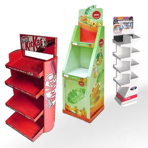 Mainan dan makanan ringan Tampilan berdiri dengan dicetak rak kertas bergelombang untuk toko hewan peliharaan dan promosi ritel - Product Image 3