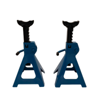 Support d'essieu en acier soudé, lot de 2, réglage rapide de la hauteur, 27,5-42,5 cm pour véhicule