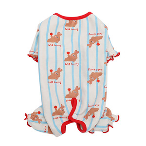 Cat Belly Protector Elastic Autumn Winter Wear For Kitten Pet <b>Clothes</b> Derong Rabbit Pattern - Product Image 3