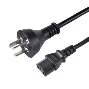 Argentina 10A 250V Power Cord with Coiled <strong>Cable</strong> Customization H05VV-F/H05RR-F 3-pin Extension Cord Custom Length - Product Image 3