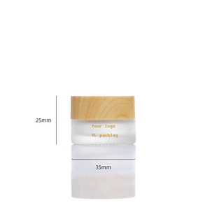 <span class=keywords><strong>Vasetti</strong></span> in Vetro Trasparente e Satinato per Cosmetici da 5g 10g 15g 20g 30g 50g 100g 2Oz, <span class=keywords><strong>Vasetti</strong></span> Vuoti a Bocca Larga per Creme <span class=keywords><strong>con</strong></span> <span class=keywords><strong>Coperchio</strong></span> Effetto Legno - Product Image 6