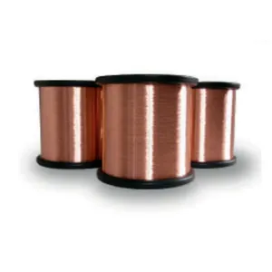 Fio CCAM CCA CCA de cobre folheado de alumínio 0.12mm 0.16mm 0.24mm 0.27 0.3 0.5 0.7 0.8 1.00mm, fio CCAM mais vendido em 2024