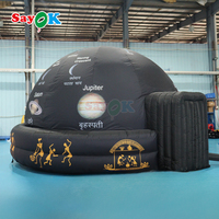 Domo de Proyección Portátil, Planetario Inflable con Impresión Personalizada para Educación Astronómica