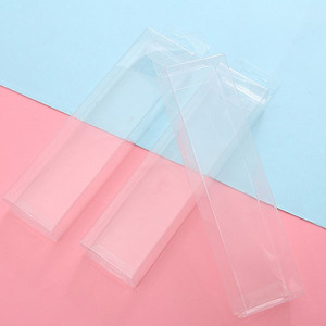 Boîte en plastique PET transparente personnalisée pour l'emballage cosmétique, boîte de rangement pliable transparente rigide pour présentation - Product Image 4