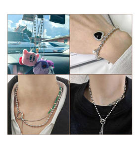 โซ่ลูกปัดโลหะสแตนเลส304ขนาด1.5มม. 2มม. 2.4มม. 3มม. 3.2มม. 4มม. สำหรับงานประดิษฐ์ทำด้วยตัวเองแท็กงานฝีมือ - Product Image 6