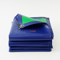 Bâche imperméable vert herbe et bleu foncé en PE pour jardin, extérieur, camion, bateau, niche pour chien, voiture