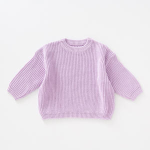100% Baumwolle Rundhals Weicher Zopfmuster-Strick Kinderpullover Baby Kleinkind Pullover - Product Image 5