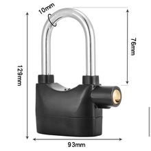 Cerradura de Alarma de 110 <span class=keywords><strong>dB</strong></span> Segura y Económica de Fábrica, Cerradura de Alarma Antirrobo para Motocicletas y Bicicletas - Product Image 4