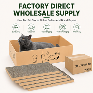 Grattoir pour <span class=keywords><strong>chat</strong></span> écologique en gros, 5 en 1, en <span class=keywords><strong>carton</strong></span> ondulé, avec boîte, lit pour <span class=keywords><strong>chat</strong></span> réversible pour l'intérieur - Product Image 6