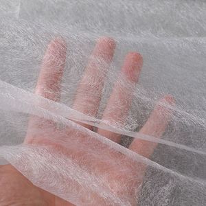 Tissu d'interlining <span class=keywords><strong>thermocollant</strong></span> non tissé 100% polyester 25 g/m² avec adhésif thermofusible blanc PA pour tissu textile - Product Image 1