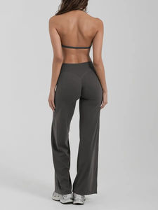 New Arrival 2 Piece Plus Size Solid Comfortable Workout Outfits Absorb Sweat <b>Sports</b> Suits Men High Waist Yoga <b>Set</b> - Product Image 5