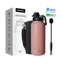 Everich Vente en gros Bouteille d'eau isolée sous vide Couvercle de verrouillage pour sport Vente en gros Bouteilles d'eau potable en acier inoxydable pour la gym