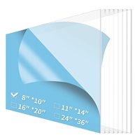 Feuille acrylique coulée PMMA 3 mm, panneau pastel pour la conception artistique - Transparent de qualité optique moderne pour panneau (résistant aux UV, découpe au laser)