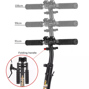 Patinete plegable de color negro con 3 ruedas para niños, scooter de movilidad, precio al por mayor de fábrica, <span class=keywords><strong>2022</strong></span> - Product Image 3