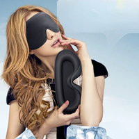 Antifaz 3D para Dormir, Máscara de Ojos de Espuma Suave, Bloquea el 99% de la Luz, Parche para Cubrir los Ojos