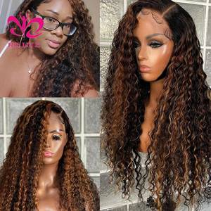 Perruque Lace Front Wig naturelle bouclée 4x4, perruque Lace Front Wig, pre-plucked, <span class=keywords><strong>Jazz</strong></span> Star Closure, perruques pour femmes - Product Image 6