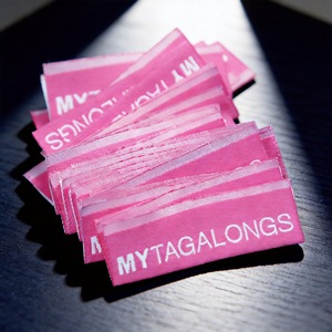 Custom Satin Woven Labels For Women's <b>Clothing</b> Rectangle Polyester Garment Accessories Mytagalongs Brand <b>Tag</b> - Product Image 1