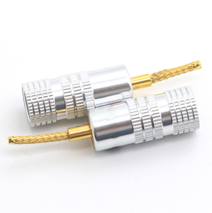 Conector de amplificador de potencia de audio chapado en oro trenzado de alambre de cobre de alta calidad - Product Image 4