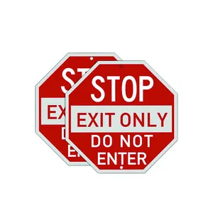 Stop Exit Only Do Not Enter Signs Metal Reflective traffic control signs australia