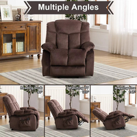 Fauteuil de massage électrique extensible multifonctionnel en cuir pour salon, personnalisable et de luxe – Vente en gros