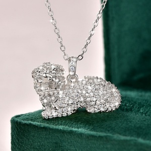 Collier Pendentif Zircon Unisexe en Cuivre Écologique Plaqué Or 14 carats, Fabrication Chinoise, Bijoux Porte-Bonheur, Vente en Gros - Product Image 4