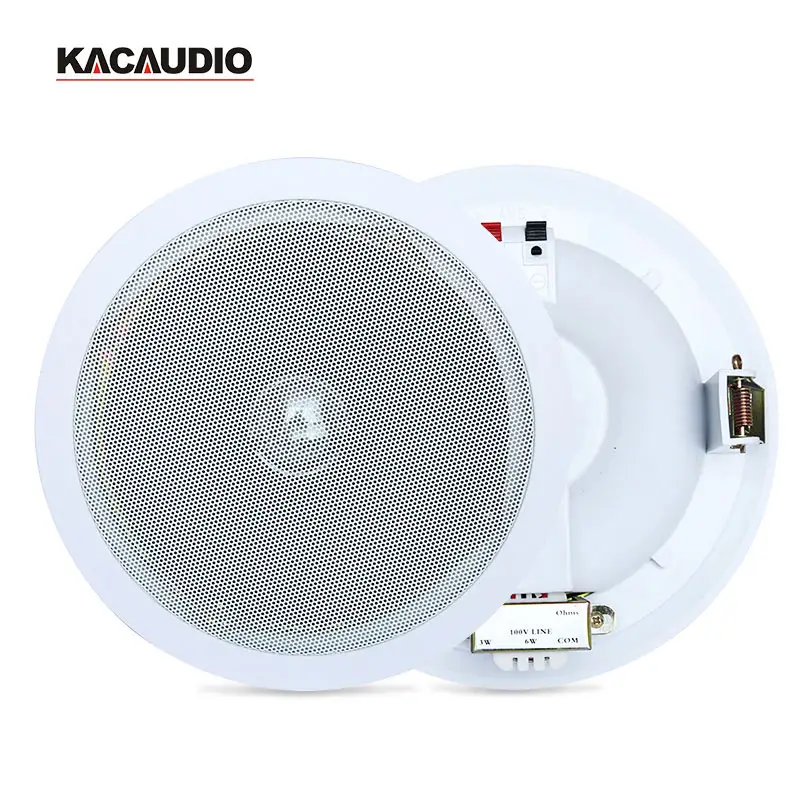 10w Home Theater Background Music System Steel Material Dustproof Mini Ceiling Speaker