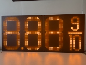 หน้าจอแสดงราคาแก๊สและน้ำมัน LED กลางแจ้ง AUTODISP ขนาด 8 นิ้ว สำหรับปั๊มน้ำมัน ความสว่าง 5500cd/m พร้อมการรับประกัน 2 ปี - Product Image 2