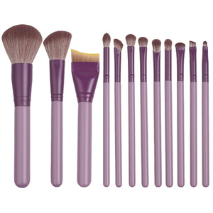 Cangzhou <b>Makeup</b> Brush Set 12Pcs Wooden Handle Synthetic Bristle Soft Round Foundation Blusher Eye Shadow Tools - Product Image 3