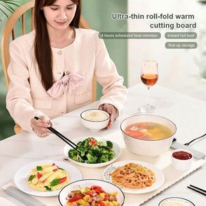 <b>Portable</b> Eco-Friendly Europe Style Silicone + PP Plastic Food Warmer <b>Heater</b> Mat <b>Electric</b> Warming Tray 47x35cm Rectangle for - Product Image 2