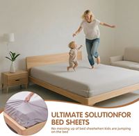 Support de draps de lit en ABS robuste à coins ouverts avec bandes de verrouillage et clips, étanche, grande capacité