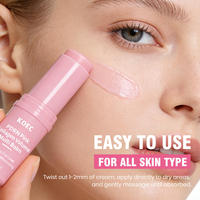 Stick multi-baume volumisant au collagène rose KOEC PDRN, baume hydratant anti-rides pour les lèvres, le visage et le corps