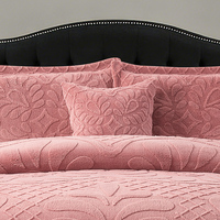 Ensemble de literie en jacquard tissé écologique personnalisé en usine, 8 pièces, 100% polyester, 200TC, couvre-lit aux motifs de fleurs rêveuses, pour un usage domestique