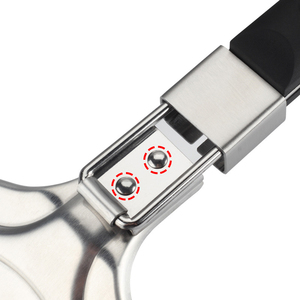 Pelle à <span class=keywords><strong>pizza</strong></span> multifonctionnelle en acier inoxydable avec poignée pliante Ustensiles de cuisson Spatule à <span class=keywords><strong>pizza</strong></span> en métal pour four - Product Image 3