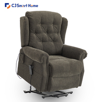 Chaise de levage plate Offres Spéciales Recliners Chaise de canapé simple en tissu moderne à double moteur