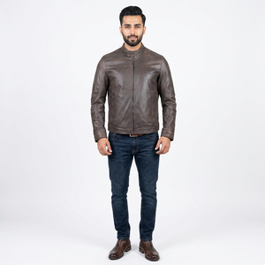 Pakistan Manufacturer Genuine <b>Leather</b> Varsity <b>Jacket</b> for <b>Men</b> Breathable Coated Woven Fabric Regular Fit Autumn Season - Product Image 1